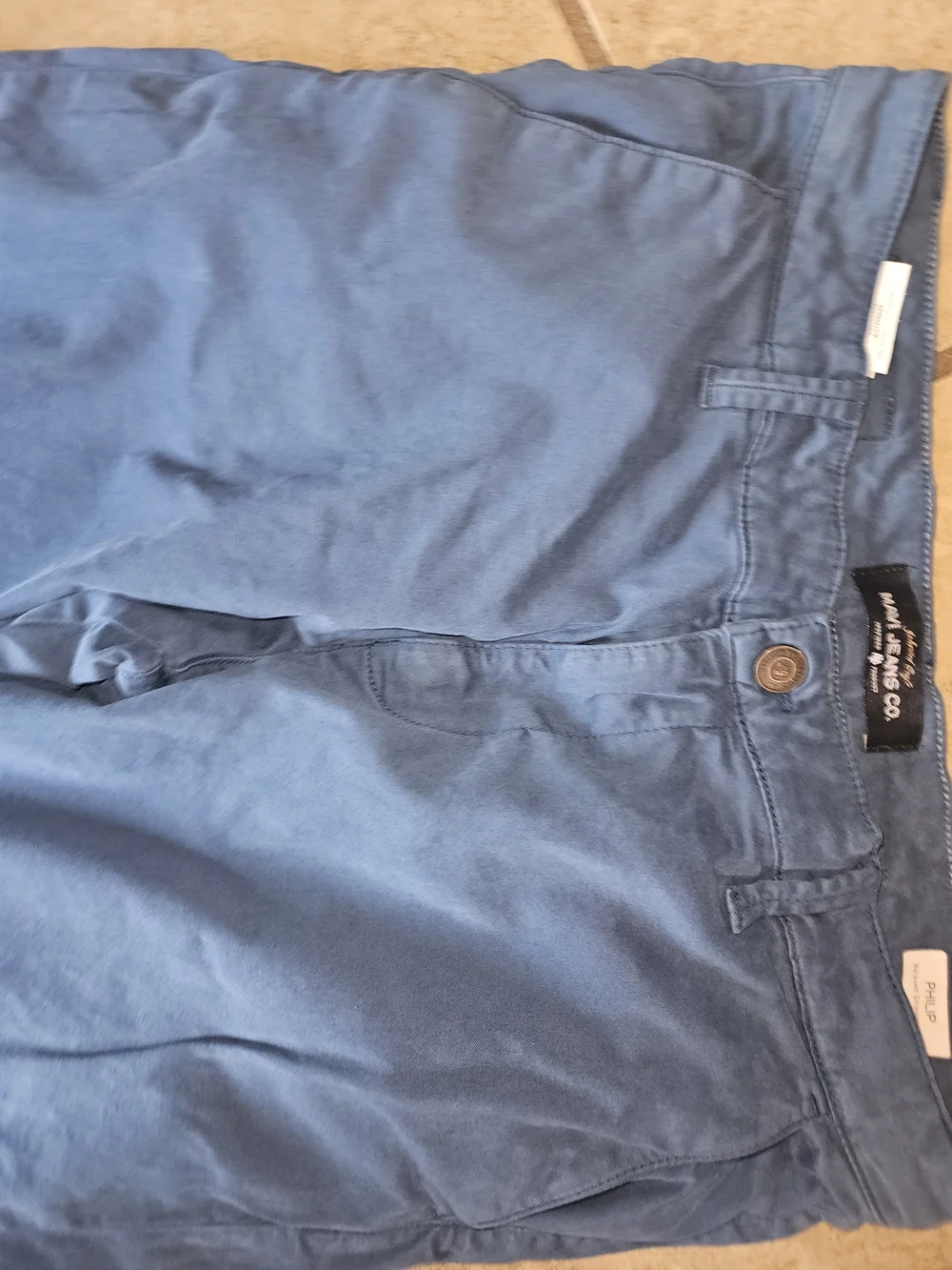Mavi Blue Cotton Chino Pants 33x30